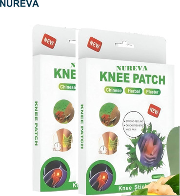 nureva Magnetic Therapy Knee Patch for Pain - Pack of 2 Plaster & Patch(2 x 10 Patches)