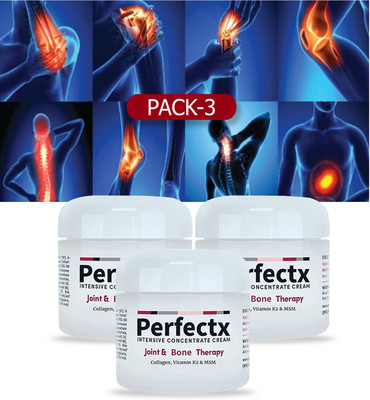 VITRACOS Perfectx Fast-Acting Balm for Bone Weakness & Joint Pain Men & Women Cream(3 x 50 g)