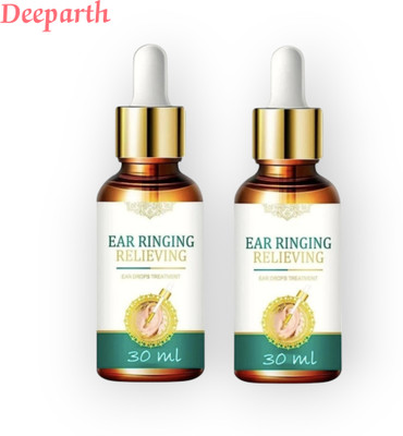 Deeparth Ear Drops for Tinnitus (Pack-2/30ml Each) - Liquid Solution for Ear Comfort Liquid(60 ml)