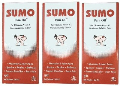 DOUBLE LIPS SUMO PAIN OIL 50 ML JOINT & MUSCLES PAIN RELIEF PACK OF 3 Liquid(3 x 50 ml)