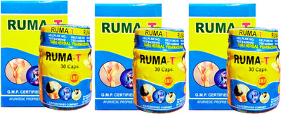 DEAL TO DEAL Ruma T Capsules, Tara Herbal Pharmaceutical pack 3 Tablets Capsules(3 x 30 Units)