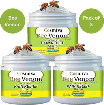 COSMIVA BeeVenom Joint & Bone Therapy Cream for Pain Relief, Fast Action Ointment Cream(3 x 50 g)