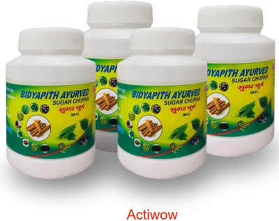 ACTIWOW Bidyapith Sugar Powder for Supporting Healthy Blood Glucose Levels Pack of 4 Powder(4 x 100 g)