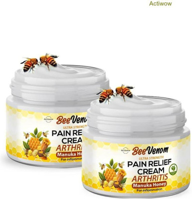 ACTIWOW Bee Venom Honey Pain Relief Lower Back And Ankles Cream Cream(2 x 50 g)