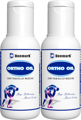 DEEMARK Ortho Oil | Ayurvedic Solution for Joint, Knee & Shoulder Discomfort Liquid(2 x 50 ml)