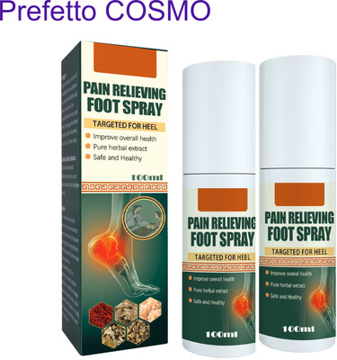 Prefetto COSMO Foot Relief Spray (Set of 2) – Quick Relief from Foot Pain Liquid(2 x 100 ml)