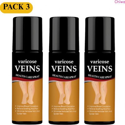 CHIWA vericose veins spray daily soothing solution restores joint flexibility Spray(3 x 100 ml)