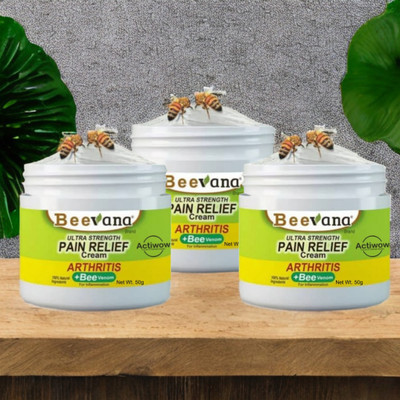 Bee Venom Natural Relief for Muscles & Tendons Pack of 3 Cream(3 x 50 g)