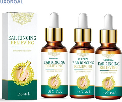 uxoroal Ear Buzzing Oil – Natural Tinnitus Solution (30ML, Pack of 3) Liquid(3 x 30 ml)