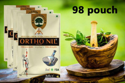 Vrukie Babajiherbal Ayurveda Ortho Nil (Pack of 98) Powder(98 x 1 Units)
