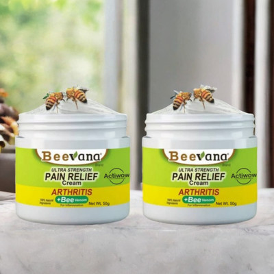 ACTIWOW BeeVana Fast-Acting Joint Relief for Knees & Elbows Pack of 2 Cream(2 x 25 g)