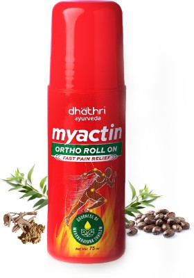 Dhathri Myactin for Instant Pain Relief| Ayurvedic Roll-on made with Natural Ingredients Balm(75 g)