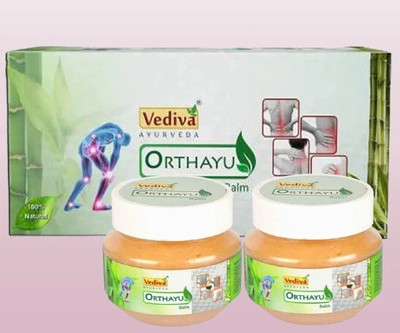 Orthayu Knee pain relief balm, Ayurvedic balm, pain relief balm, Quick relief form pain Balm(2 x 100 g)