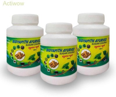 ACTIWOW Bidyapith Sugar Powder for Natural Diabetes Support Pack of 3 D03 Powder(3 x 100 g)