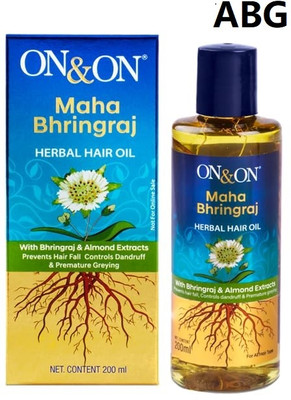ABG Elements On & On Maha Bhringraj oil Herbal Hair oil - 200ml Hair Oil(200 ml)