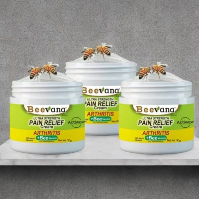 Bee Venom Fast-Acting Pain Relief for Foot & Ankle Pain Pack of 3 Cream(3 x 50 g)