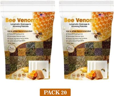 kazawak Bee Venom Foot Patches cleansing toxin removal foot pads for skin revitalization Plaster & Patch(20 x 10 g)