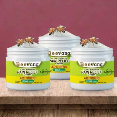 ACTIWOW BeeVana Quick Relief for Strained Muscles & Joints Pack of 3 Cream(3 x 16.67 g)