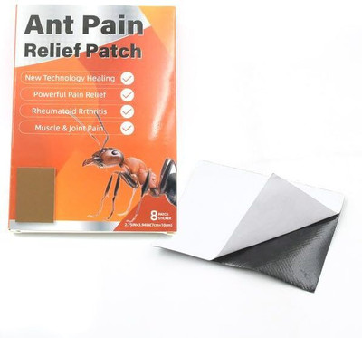 Mallade Ant Pain Relief Patch - Pack of 8 Patches| Natural Pain Relief Patches Plaster & Patch(8 x 1 Patches)