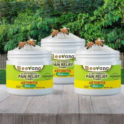 ACTIWOW BeeVana Fast Pain Relief for Back & Shoulder Tension Pack of 3 Cream(3 x 16.67 g)