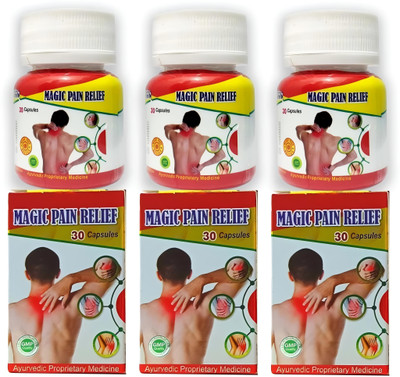 NAWAZ ENTERPRISE Magic Pain Relief Capsule For Joint pain (Pack of 3) Capsules (3 x 40 Units) Capsules(3 x 40 Units)