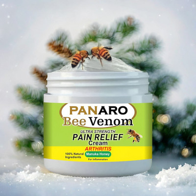 PANARO Natural Bee Venom Pain Relief Cream for Arthritis, Muscle, and Joint Support Cream(50 g)