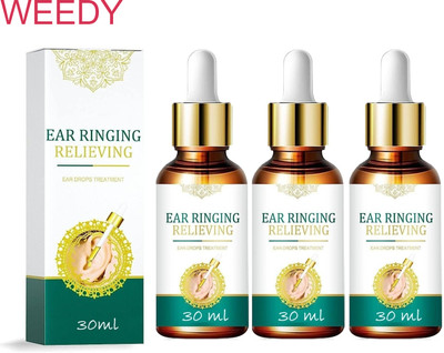 WEEDY Herbal Serum for Earache Relief – Pack of 3 Liquid(3 x 30 ml)