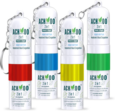 ACH...OO 2 In 1 Inhale & Apply_2ml (Pacck of 4) Inhaler(4 x 2 g)