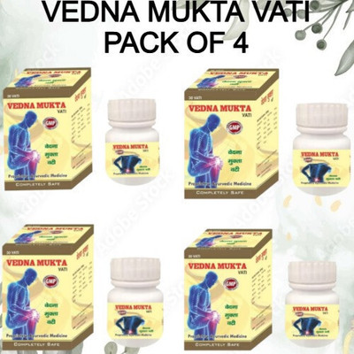 MUKHTI CARE Life Care Herbal & Ayurvedics Vedna Mukta Vati Tables For Pain Relief For Unisex Tablets(4 x 30 Units)