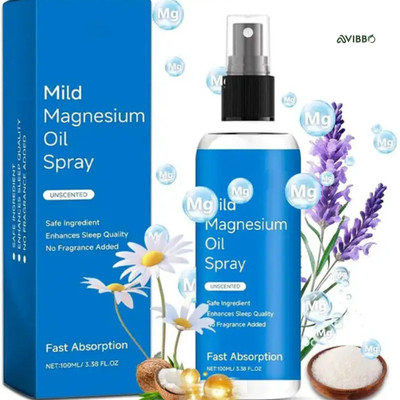 Avibbo Magnesium Oil Spray Relaxing Formula Magnesium Oil Spray Premium Blend Spray(2 x 50 ml)