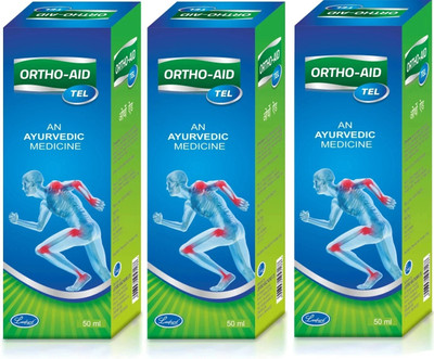 ORTHO AID Rapid Pain Relief Oil | Relieves Stiffness, Boosts Joint Flexibility & Mobility Liquid(3 x 16.67 ml)