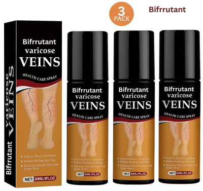 BIFRRUTANT Varicose Vein Stockings Spray Herbal Oil Formula Daily Swelling Aid Liquid(3 x 50 ml)