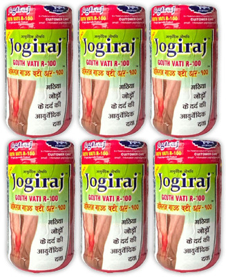 JRA Cure Jogiraj Ayurveda Gout Vati R 100 (pack of 6) Tablets(6 x 30 Units)