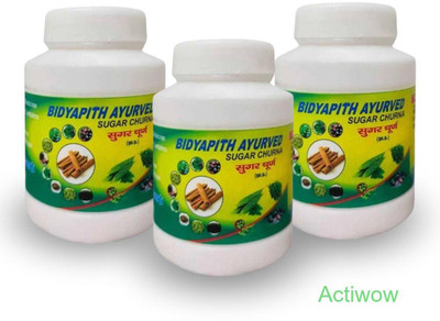 ACTIWOW Bidyapith Sugar Powder for Supporting Blood Sugar Stability Pack of 3 V03 Powder(3 x 100 g)