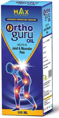 Max Ayurveda Ortho Guru Oil for Muscle and Joint Pain (100ml Oil) Liquid(100 ml)