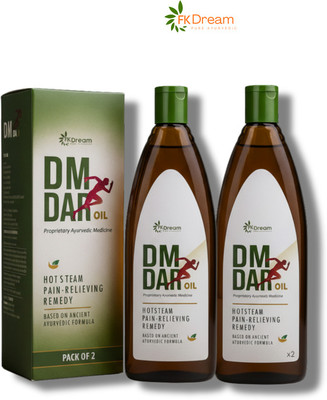 Fkdream Dmdar Herbal Oil 2pc Rejuvenating Body Oil for Tired Muscles Support Liquid(2 x 100 ml)