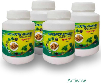 ACTIWOW Bidyapith Sugar Powder for Healthy Sugar and Insulin Levels Pack of 4 Powder(4 x 100 g)