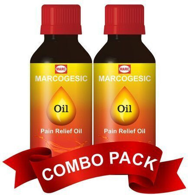 MARC Marcogesic Pain Relief Oil, Damdar Ortho Oil for Joint, Muscle, Knee Pain Liquid(2 x 60 ml)