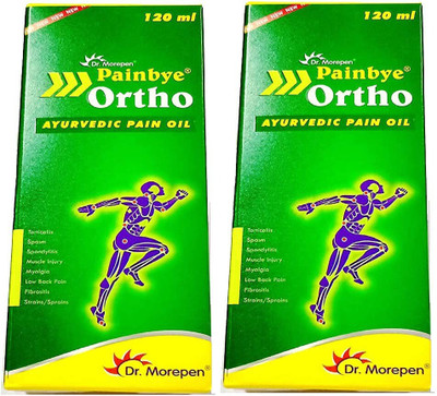 Dr. Morepen Painbye Ortho Ayurvedic Pain Oil Liquid 2x120ml Liquid(2 x 120 ml)