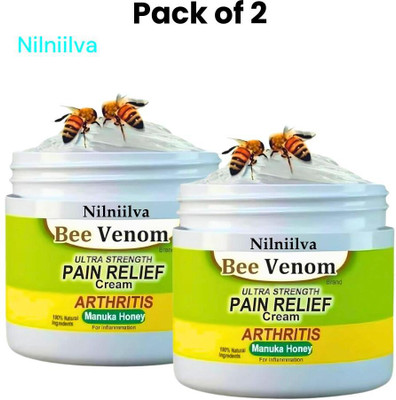 NILNIILVA Bee Venom Cream for Muscle and Joint Healing Pack of 2 Cream(50 g)