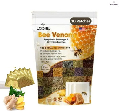 LORSHEL Bee Venom Foot Patches - Quick Results with Non Invasive Plaster & Patch(10 Patches)