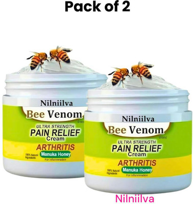 NILNIILVA Bee Venom Cream for Full Body Joint Pain Pack of 2 Cream(50 g)