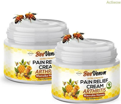 ACTIWOW Bee Venom Honey Pain Relief Wrists And Bruises Cream Cream(2 x 50 g)