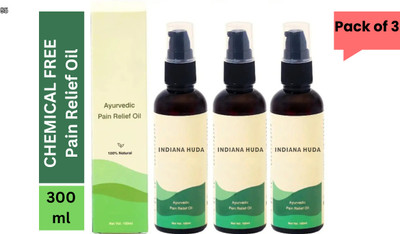 INDIANA HUDA Tulir Natural Pain Oil 3 x 100ml Ayurvedic Massage Blend for Pain Management Liquid(3 x 100 ml)