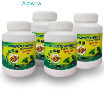 ACTIWOW Bidyapith Sugar Powder for Improving Glycemic Index Management Pack of 4 Powder(4 x 100 g)