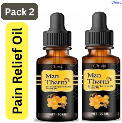 CHIWA Men Therm Bee Venom Gynecomastia Heating Oil Ice & Fire Liquid(2 x 30 ml)