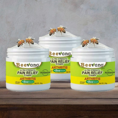 ACTIWOW BeeVana Cream for Fast Muscle & Joint Comfort Pack of 3 Cream(3 x 16.67 g)