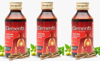 Element Cof Nil Cough Relief (Pack of 3) Liquid(3 x 100 ml)