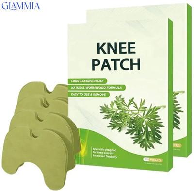 GLAMMIA Herbal Knee Patches | For Soothing Joint Stress Plaster & Patch(20 Patches)