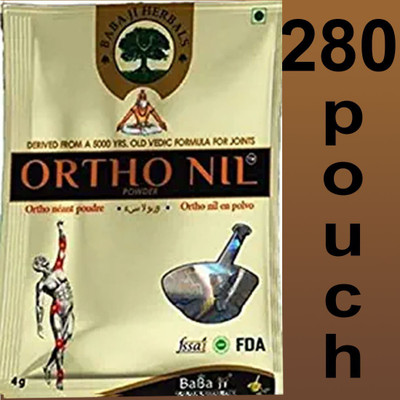 Vrukie 280 POUCHES ORIGINAL ORTHO NIL POWDER FOR JOINT AND All PAIN Powder(280 x 1 Units)